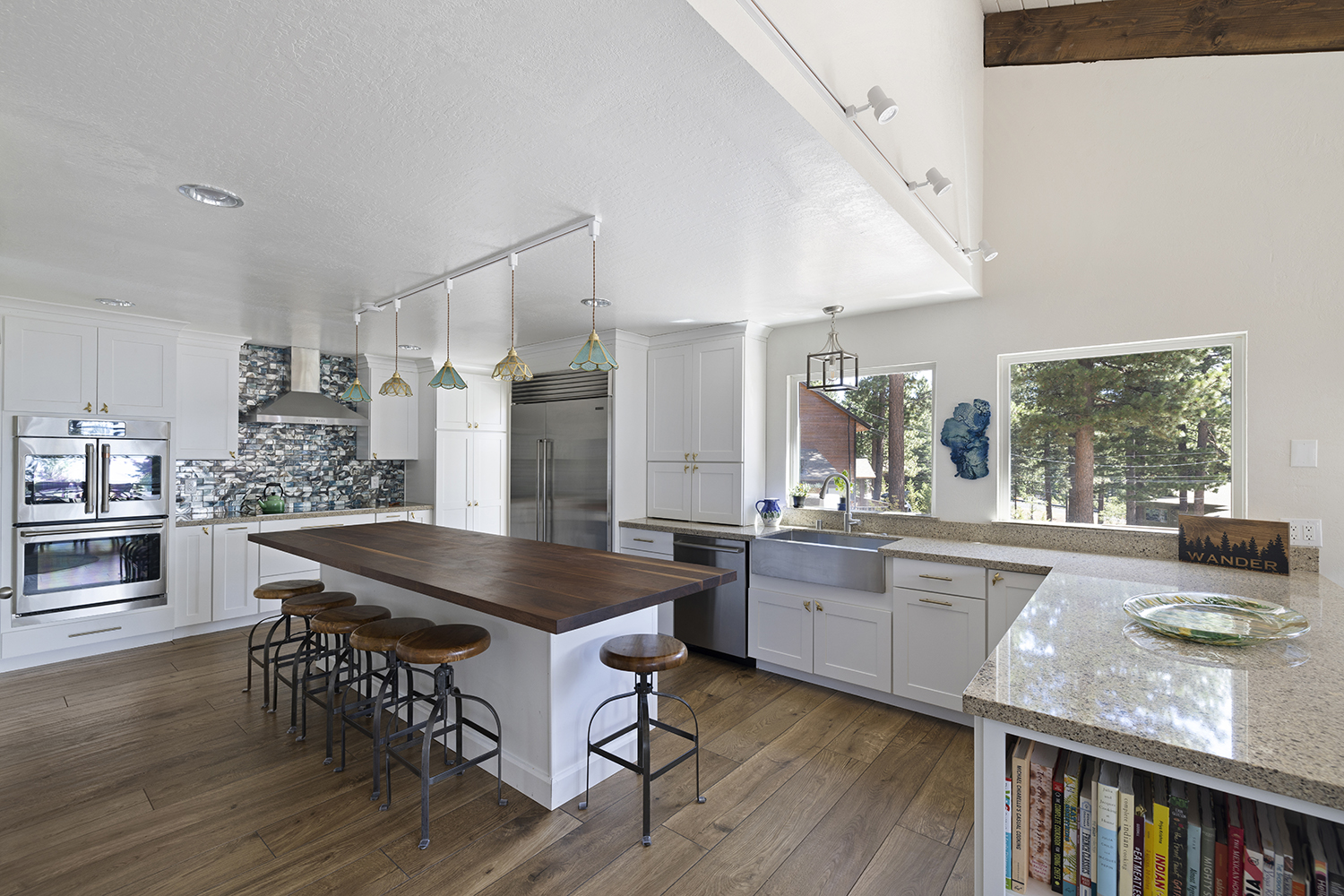 Chef’s kitchen at Kinpine House in morning light